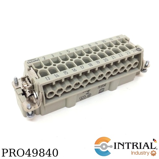 [09330242701] CONECTOR MACHO 24 PINES  Marca:Harting Codigo: 09 33 024 2701