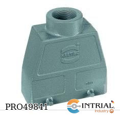[09300240420] CARCASA AEREA CON ENTRADA SUPERIOR PARA CONECTOR DE 24 PINES MARCA Harting CODIGO 09 30 024 0420