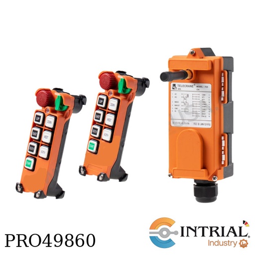[F25-6S-2TR] TELECRANE F25-6S Radio Remote Controller Telecrane F25-6S-2TR  (2Tx+1Rx) – 220 VAC