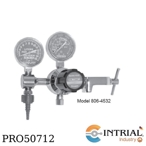 [8064532-01-1] Medical Oxygen Flowgauge Regulator (870 yoke inlet, DISS 1240 outlet, 2-15 LPM)