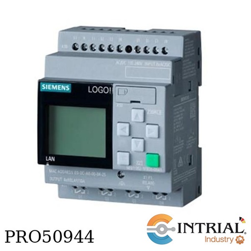 [6ED1052-1FB08-0BA1] LOGIC MODULE, 8DI/4DO 400 BLOCK MEMORY DIN RAIL MOUNT