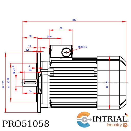 [LDM090-06-028] Motor 0,75kW