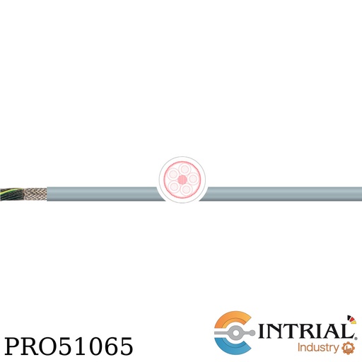 [0500725] CABLE VULCANIZADO TKD 300/500V, 4G0.5mm2