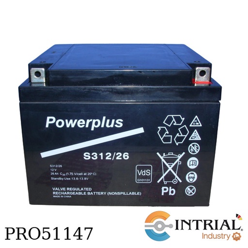 [S312/26] BATERIA POWERPLUS  S312/26 12V 26AH