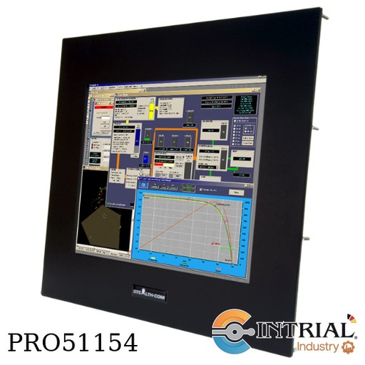 [SV-1705-PM-RT-SS] 17“ Panel Mount Touchscreen LCD Display STEALTH SV-1705-PM-RT-SS