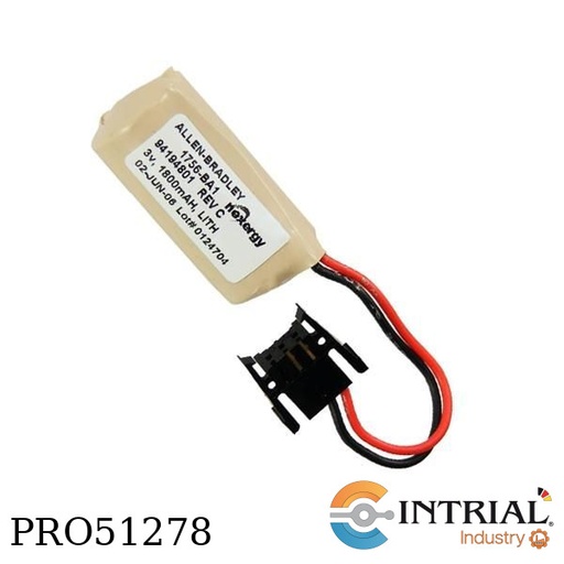 [1756-BA1] BATTERY ASSEMBLY, 3 VDC 1800 MAH LITHIUM