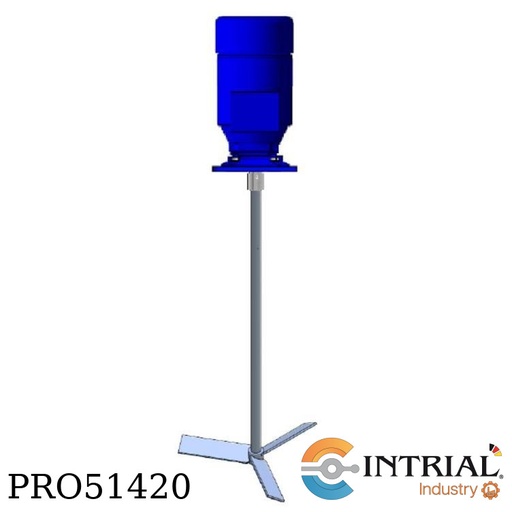 [AD-1-3-40] Agitador Industrial Vertical, 4HP 220/380/440 VAC - 1750 RPM