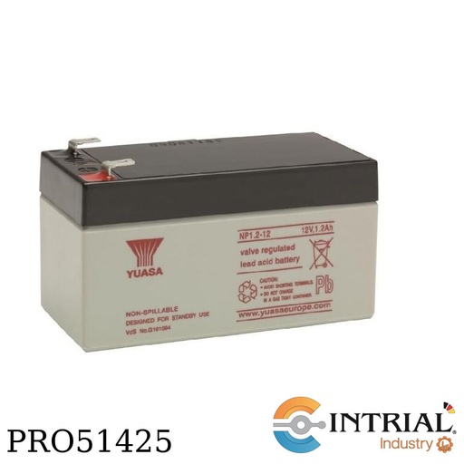 [NP1.2-121.2AH] BATERIA YUASA VRLA 12V 1.2Ah