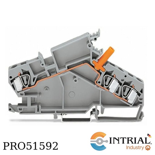 [282-866] Borna de paso para 3 conductores WAGO 500 V, 6 kV, 30 A