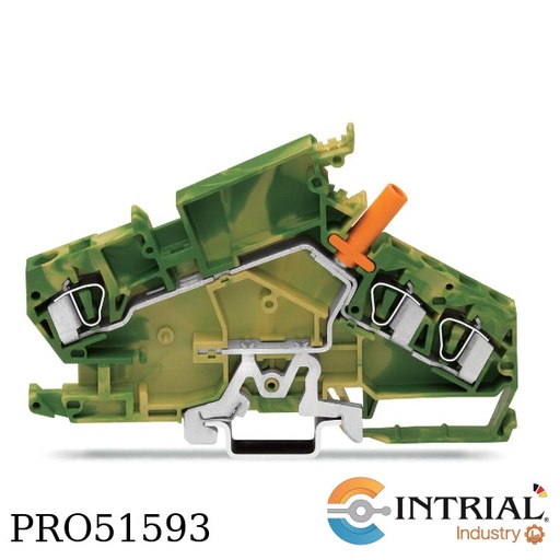 [282-868] Borna de paso para 3 conductores WAGO Ø 4 mm