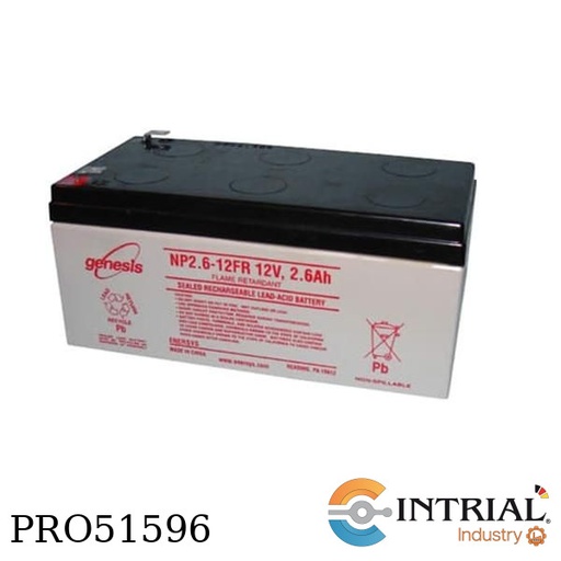 [NP2.6-12FR] BATERÍA, 12 V CC 2,6 A