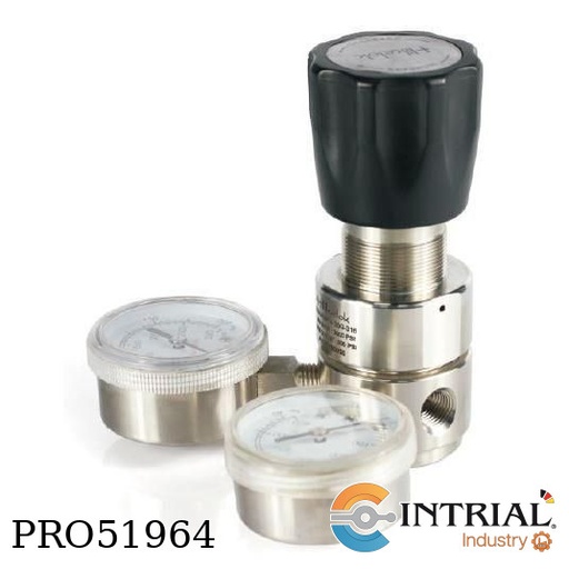 [PR1-FNPT4-B-325G-316L] Pressure Regulator Inox SS316 IN-3500Psi OUT-( 0-25) 1/4 FNPT