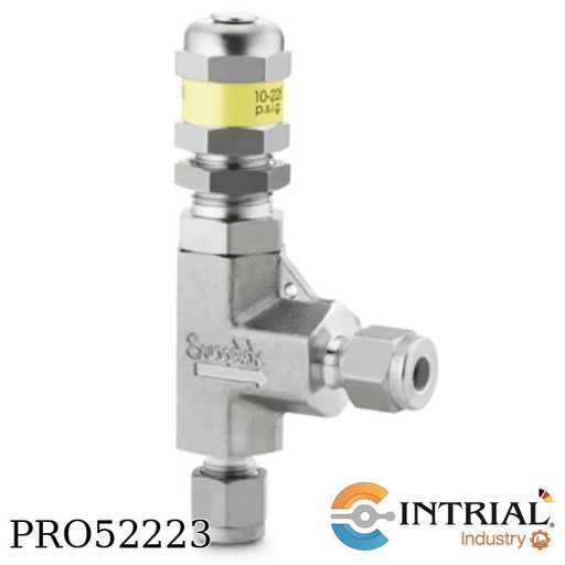 [SS-RL3S4] LOW PRESSURE PROPORTIONAL RELIEF VALVE SWAGELOK 1/4 in x  1/4 in, 225 PSIG