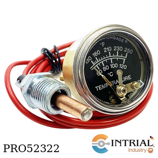 [20T-250-4-1/2(10702042)] 2“TEMPERATURE SWICHGAGE MURPHY 130-250°F, 4 ft, 1/2-14 NPT