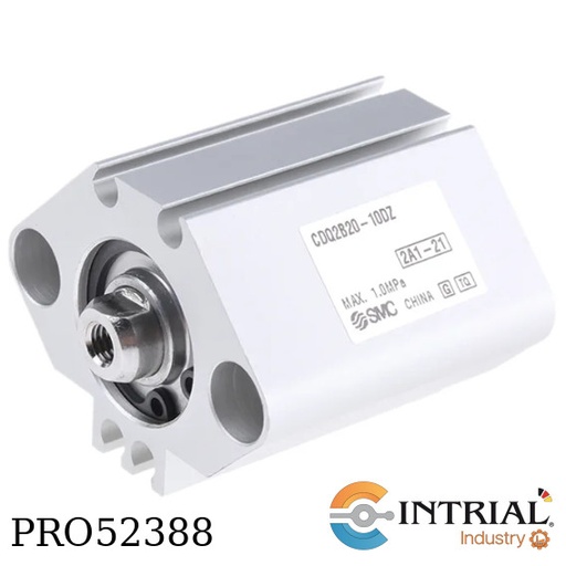 [CDQ2B20-10DMZ] Compact Cylinder: Water Resistant Double Acting, Single Rod SMC