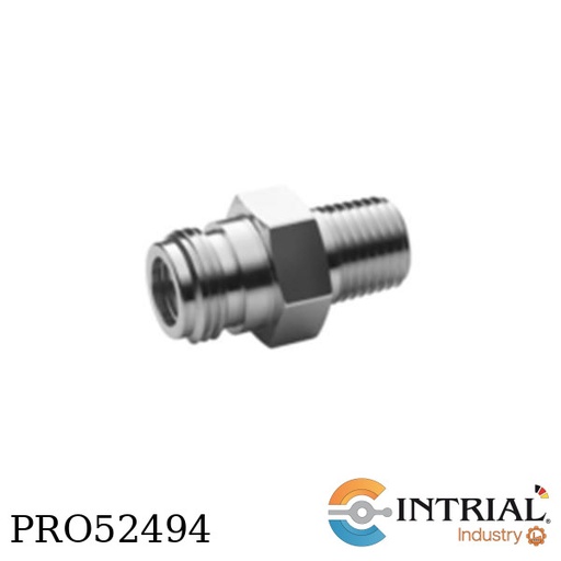 [50-12602] ADAPTER, C10 X 1/4" MNPT 3000 PSIG Max Viton O-Rings.