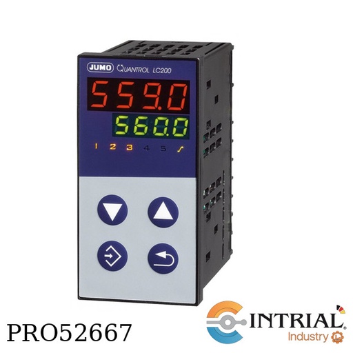 [702032-8-3100-23] Controlador de temperatura PID JUMO Voltage supply, AC 110 to 240 V +10/-15 %,48 to 63 Hz