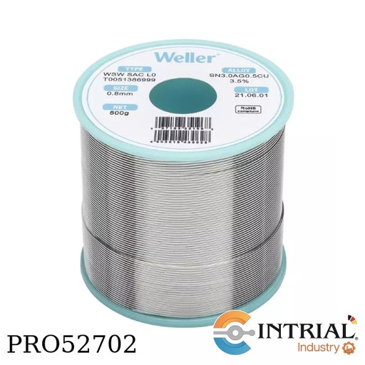 [WSW-SAC-L0] Solder Joint WELLER Alloy, Sn3.0Ag0.5Cu Solder wire Ø mm, 0.8 Solder wire Ø Inch, 0.031 Temperature 