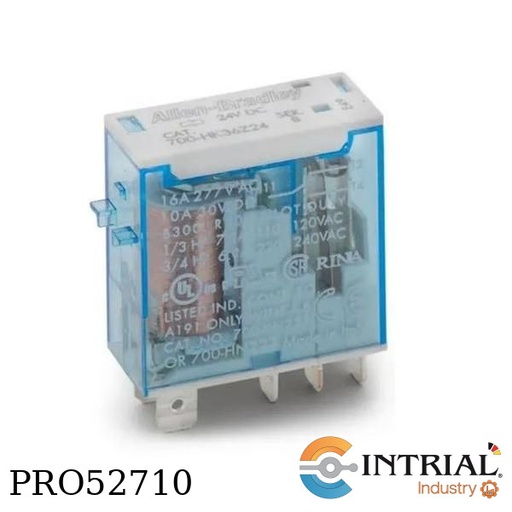 [700-HK32Z24] RELAY, 50/60 HZ 24 V DC DOUBLE POLE DOUBLE THROW
