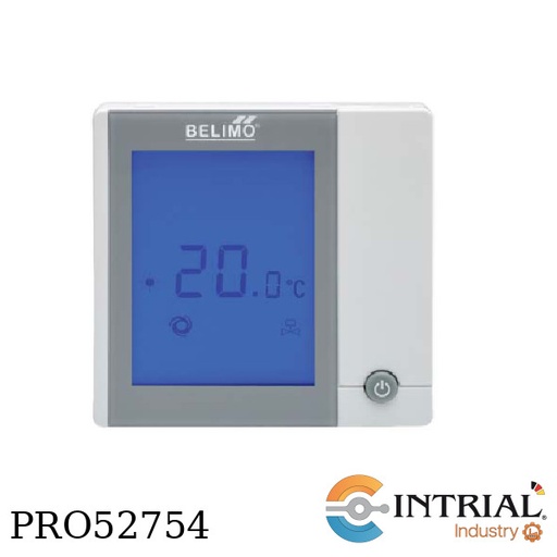 [EXT-CF230-D202-AF] TERMOSTATO ELECTRÓNICO BELIMO Pantalla LCD ilumidada con fondo azul Elegante aspecto con botones esc