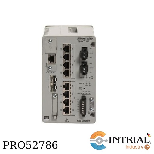 [1783-MMS10A] Stratix 5800 switch, 2 SFP 100/1000 slots Layer 2 FW