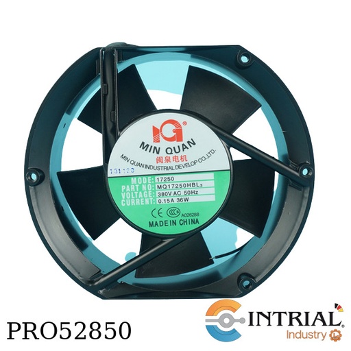 [MQ17250HBL3] VENTILADOR MIN QUAN Voltaje, 380V Corriente, 0.15A