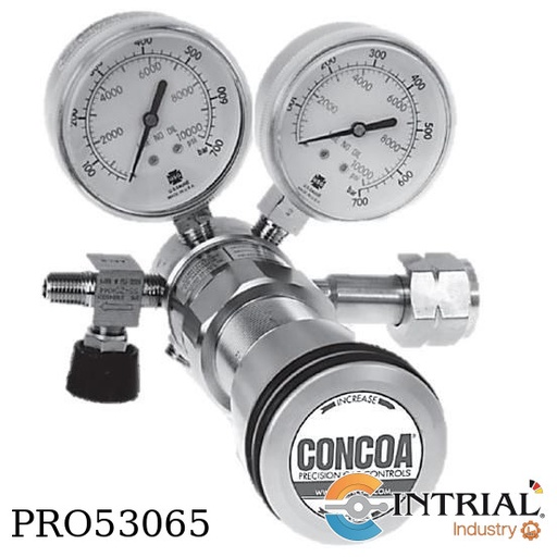 [4921802-01-680] Regulador de cilindro 1 etapa, entrada CGA 680 - in: 4500psi- out: 750psi; Manómetro doble esc