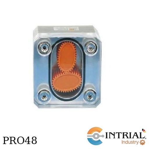 [OVZ-02-5-N08-01-V] Oval Gear Flowmeter. Range 10…800 mm2/s. Connection, G ¾ “ NPT. Frequency range: 0.3-9Hz..2-57Hz. Ma