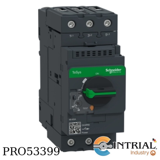 [GV3P65] GUARDAMOTOR TERMOAMGNÉTICO SCHNEIDER ELECTRIC 3P   50/60 Hz 65 A 690 V CA