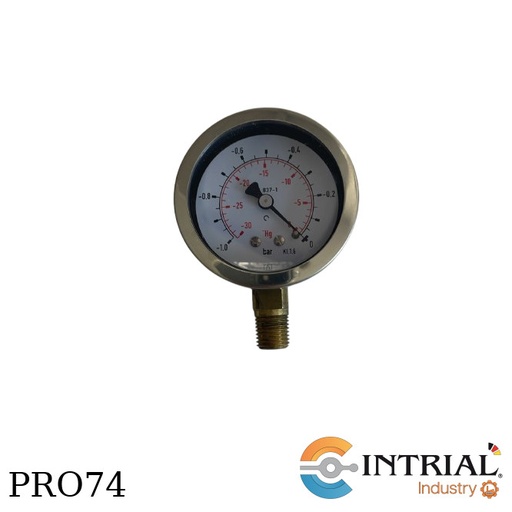 [RF63-D901(86278901)] Manometro 2 1/2" (-1 to 0 bar/ -30 to 0"Hg)