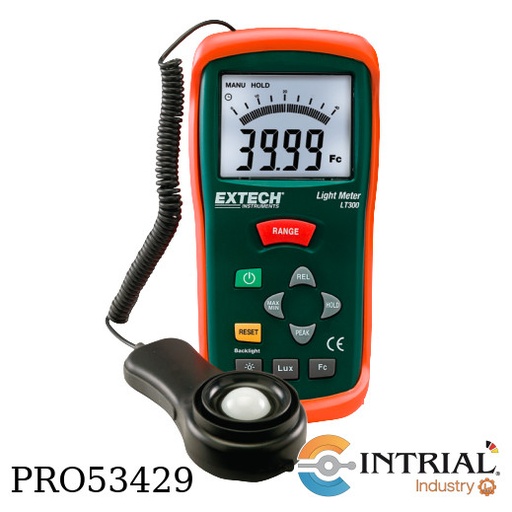 [LT300] Medidor de intensidad luminosa(Fotometro/Luxometro) hasta 400,000 Lux(40,000 Fc)