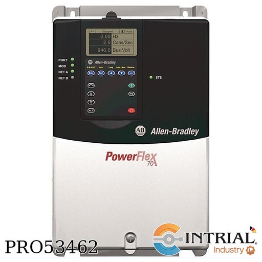 [20AC2P1A0AYNANC0] PowerFlex 70 1 HP Variable Frequency Drive ALLEN BRADLEY  400 VAC, 3 PHASE, 2.1 AMP, 0.75 KW, 1 HP