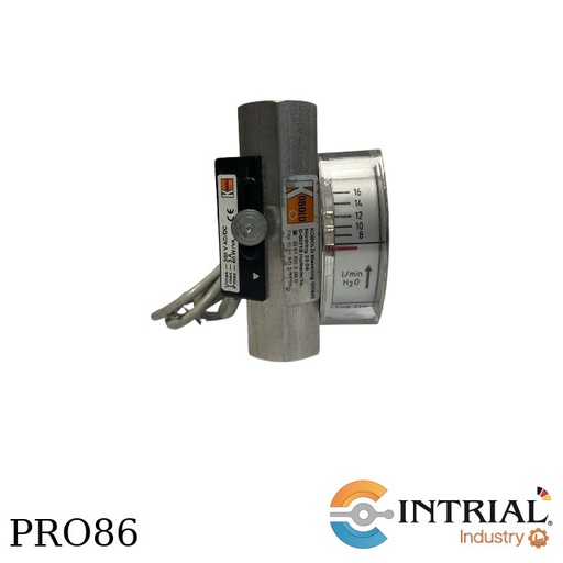 [SWK-2116] CAUDALÍMETRO ÁREA VARIABLE DE BAJO VOLUMEN. Range (L/min water): 8 - 16. Connection female: G ½. Con