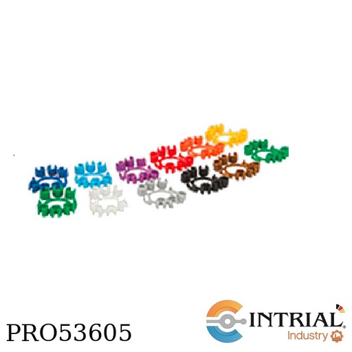 [AEMC2140.45] COLOR-CODED INPUT ID MARKERS, SET OF 12 AEMC 2.00 LBS