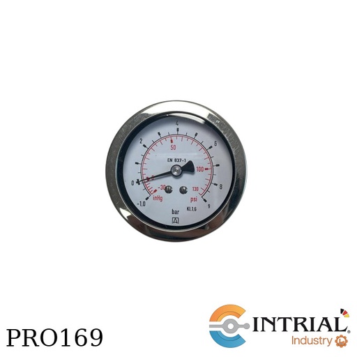 [RF63,D951(86039951)(-1to9bar/-30Hg)] Manómetro tipo Bourdon, Diámetro de Carcasa 2 1/2''(63mm)  , Diámetro de Carcasa 2 1/2''(63mm)  , Co