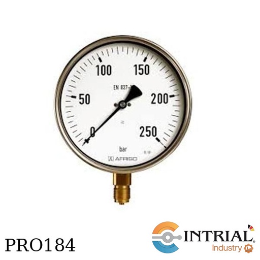 [RF160Ch,D402(85276402S)(0a1600bar)] Manometro Inf. Acero, 1600 bar, 1/2''NPT