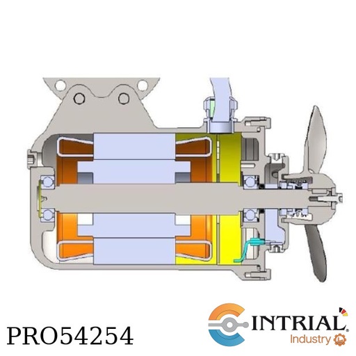 [TBX0,75/4E_460V] Agitador industrial sumergible 0.75Kw - 460Vac