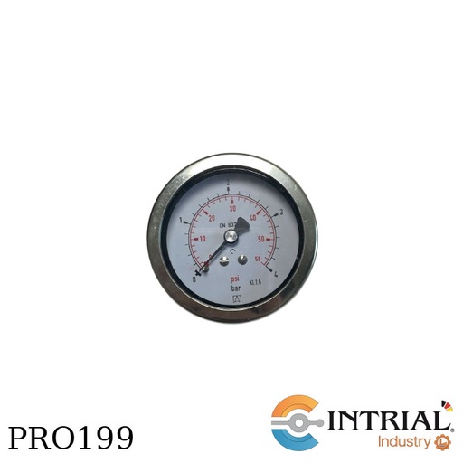 [RF63,D951(86023951)(0to4bar-0to58psi)] MANOMETRO, D:63mm, 0-4BAR, 1/4"NPT