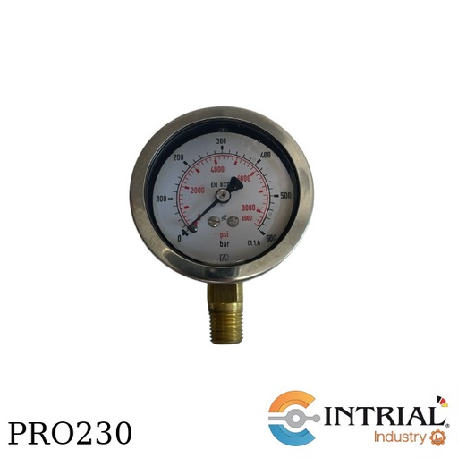 [RF63,D901(86284901)] Manometro Inf. Bronce (-1 to 15 bar/218 psi)