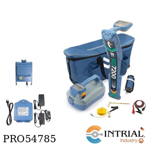 [RD7200+KIT] LOCALIZADOR DE TUBERIAS METÁLICAS, CABLES Y NO ENERGIZADOS CON KIT DE BATERIAS DE LITIO RADIODETECTI