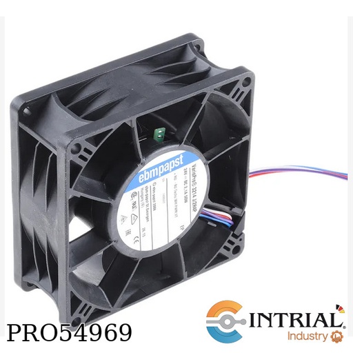 [3214J/2H4P] AXIAL FAN EBM-PAPST 24 VDC 165 CFM 13000 RPM