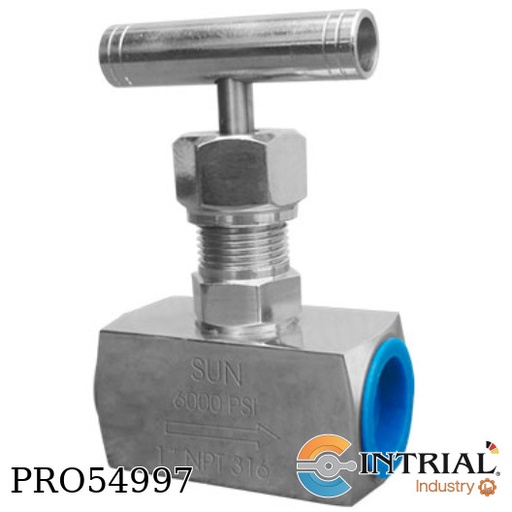 [856539160] VALVULA DE AGUJA ROSCADA SUN 3/4"  6000 PSI