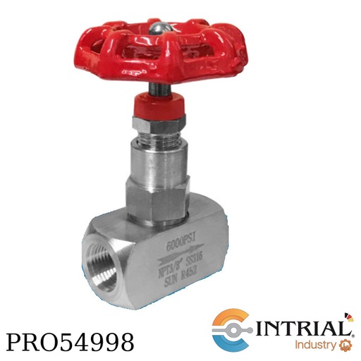 [856539161] VALVULA DE AGUJA ROSCADA SUN 3/4" 6000 PSI