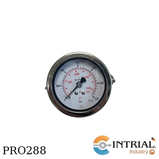 [RF63,D951(86034951)] Manometro 2 1/2'' Post Bronce 600 bar/8700psi