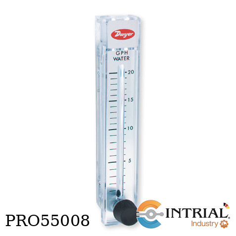 [RMB-83-SSV] RATE-MASTER POLYCARBONATE FLOWMETERS DWYER 5" Scale  1 to 20 GPH Water
