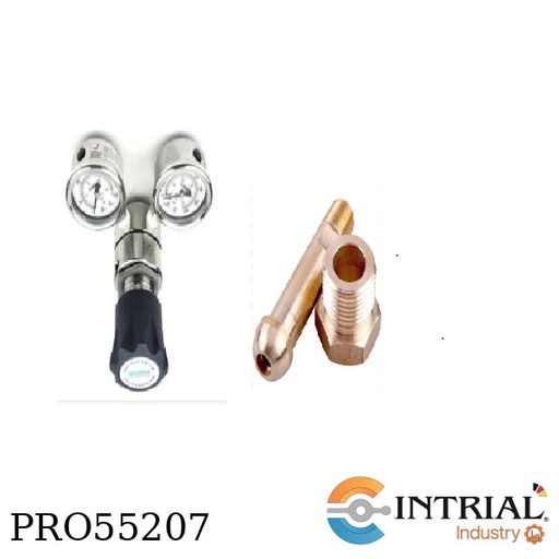 [PRO51394+CGA-580] Regulador 4000 psig in/ 300 psi out , ¼ NPT, Latón cromado + CGA-580
