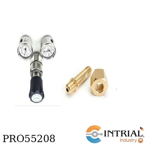 [PRO51394+TN-CGA540] Regulador 4000 psig in/ 300 psi out , ¼ NPT, Latón cromado+TN-CGA540