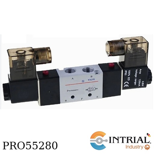 [4V220-06] SOLENOID VALVE AIRTAC 1/8" 0.15-0.8 MPa 1/8"  5/2, 5/3 way
