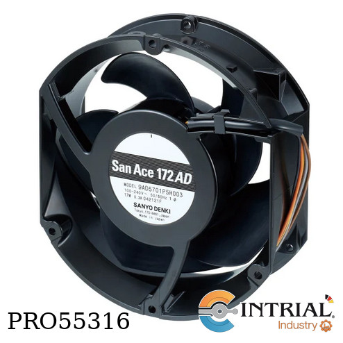 [9AD5701P5H003] AXIAL FAN SANYO 100 to 240 V 50/60 Hz 236 CFM