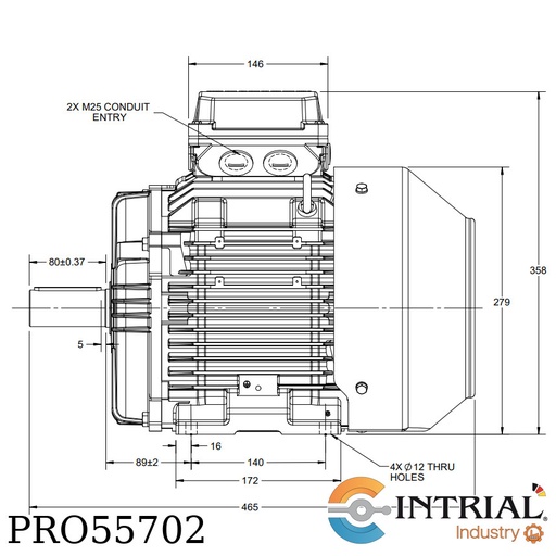 [TCA132SB2E3LU46-1001] MARATHON MOTORS